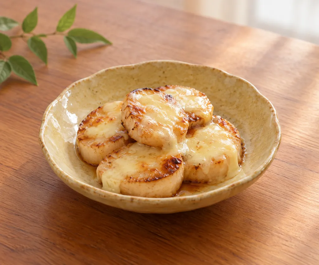 長芋のチーズ醤油焼きの完成イメージ