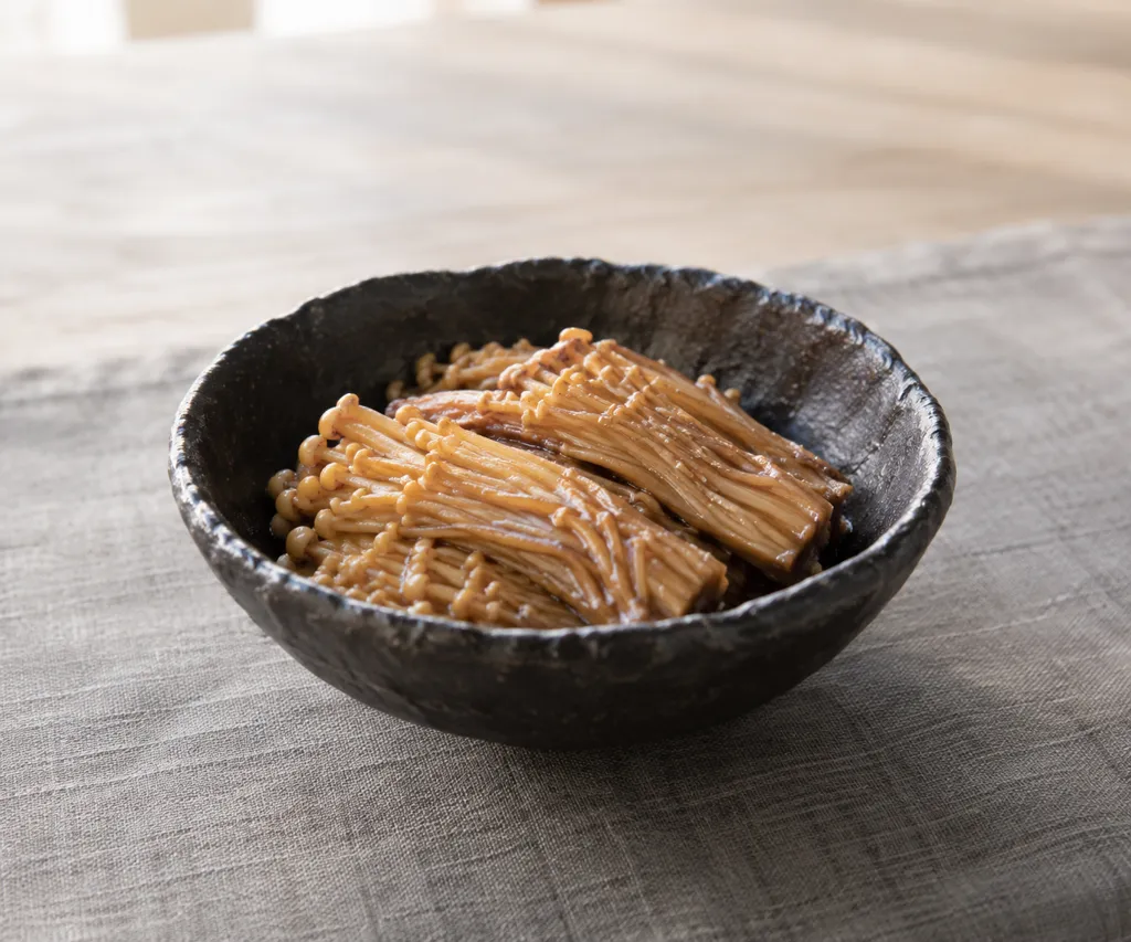 えのきとしょうがの醤油焼きの完成イメージ
