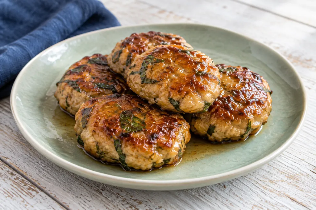 大葉の鶏つくね焼きの完成イメージ