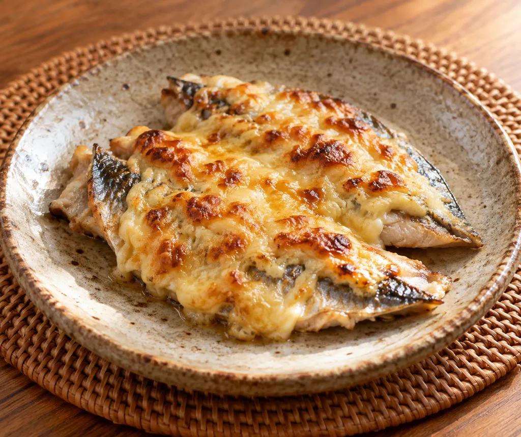 あじのマヨチーズ焼きの完成イメージ