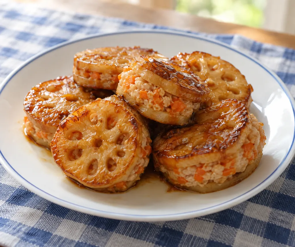 鶏肉とにんじんのはさみ焼きの完成イメージ