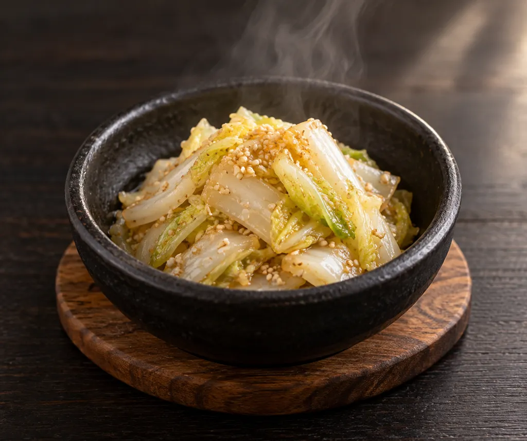 白菜のナムルの完成イメージ