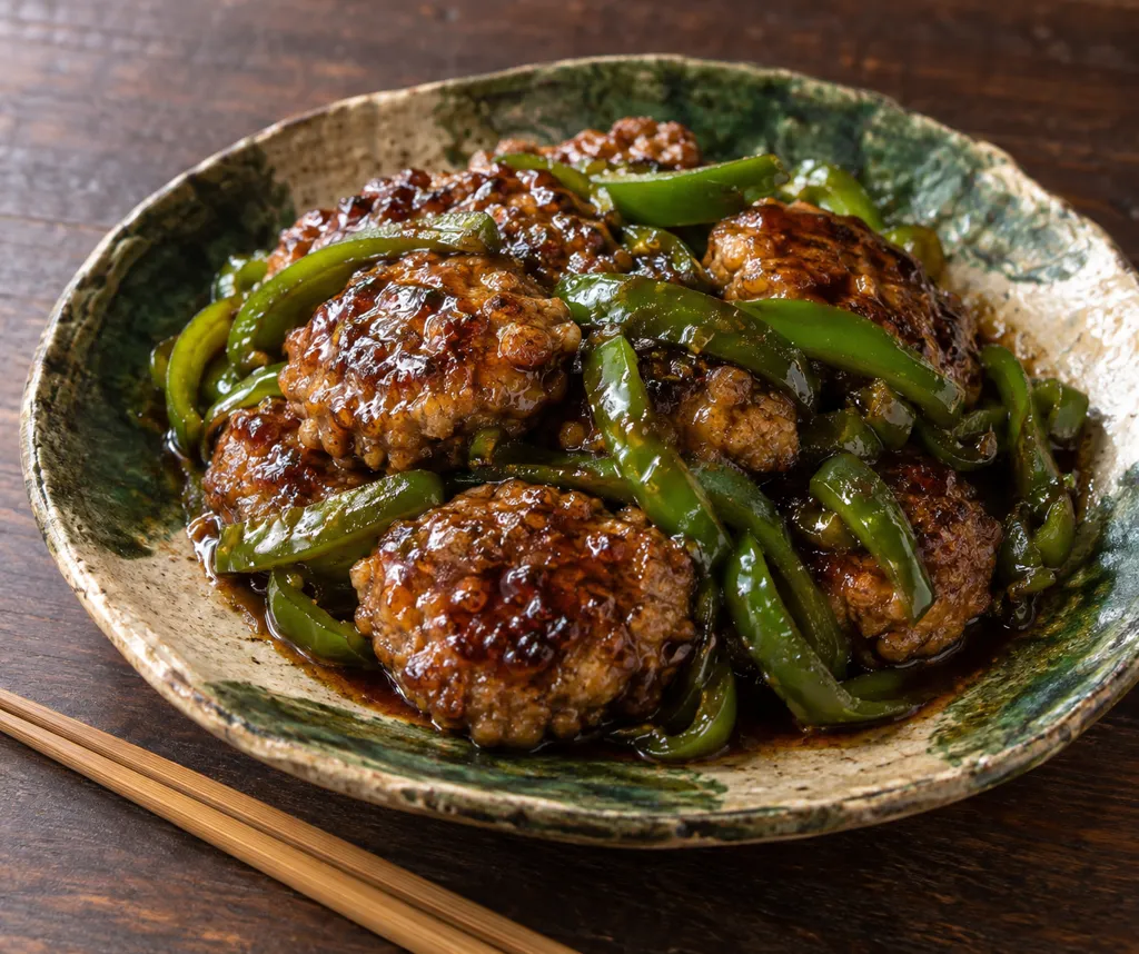 合いびき肉とピーマンの焼き南蛮の完成イメージ