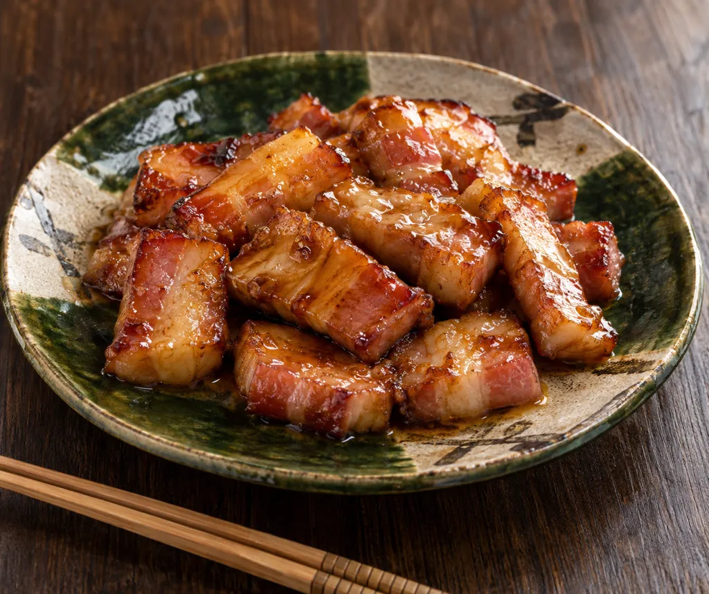ベーコンのマヨ照り焼きの完成イメージ