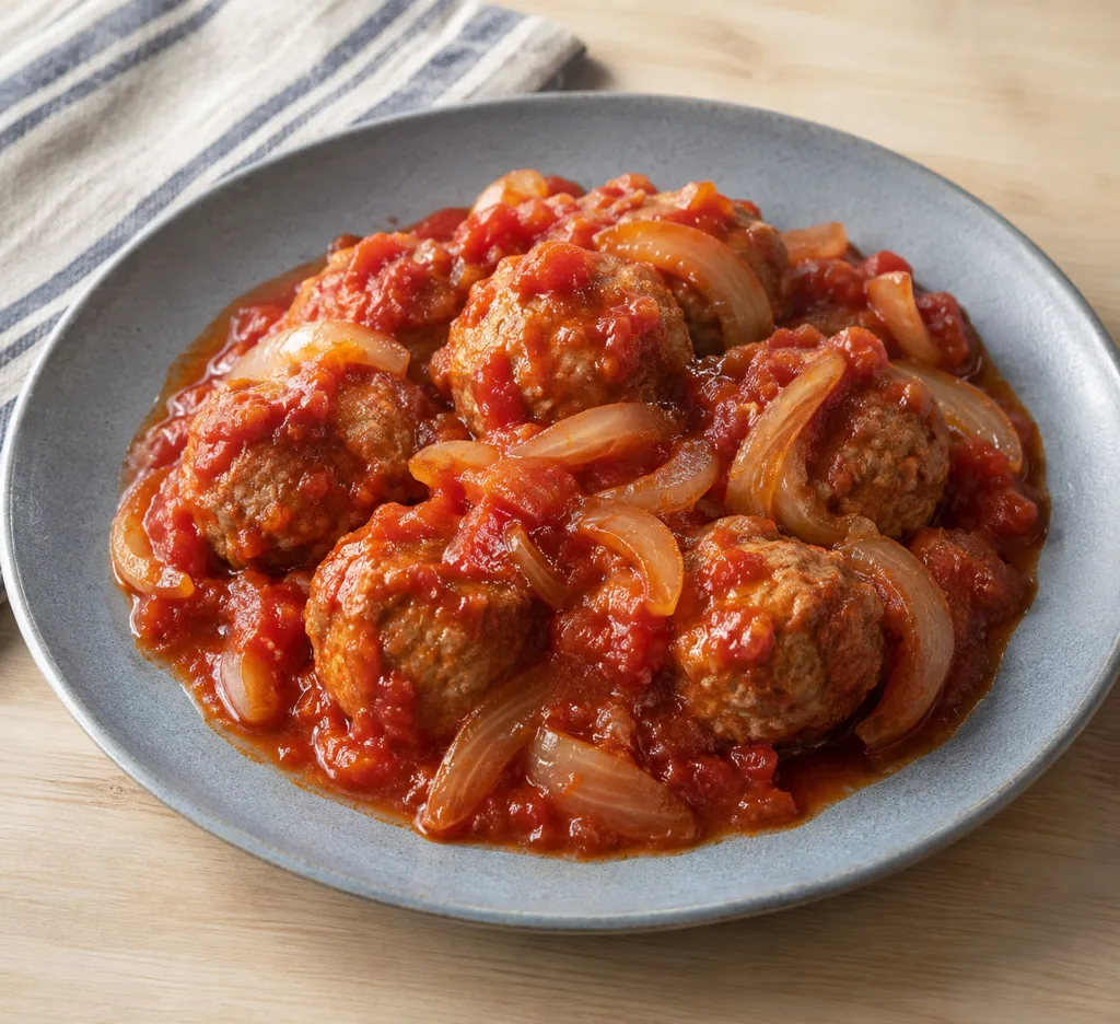豚肉とトマトの肉だんごの完成イメージ