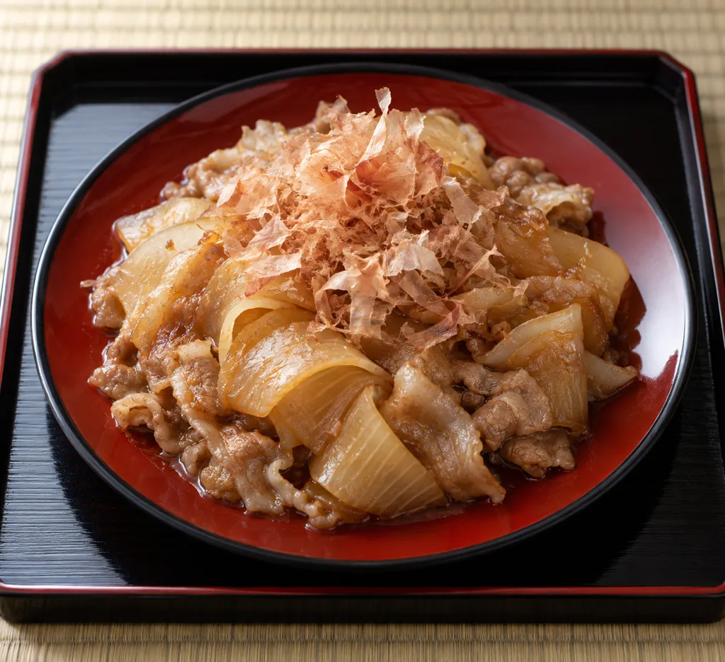 豚バラ肉と大根のおかか炒めの完成イメージ