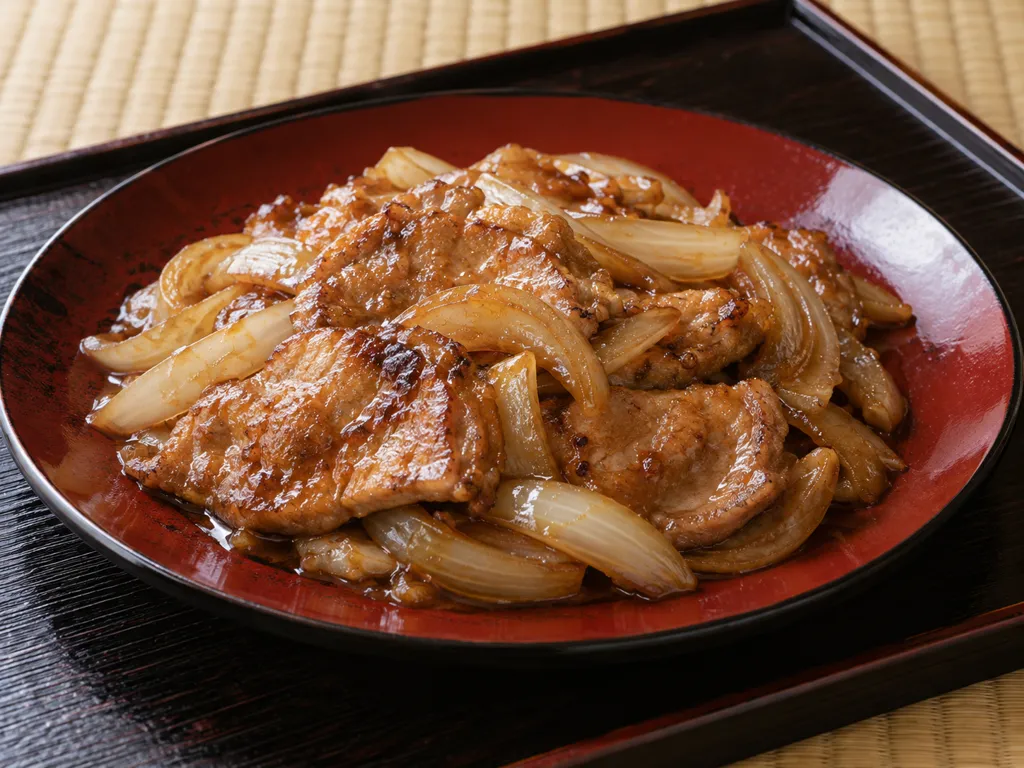 豚ロースと玉ねぎのにんにく焼き南蛮の完成イメージ