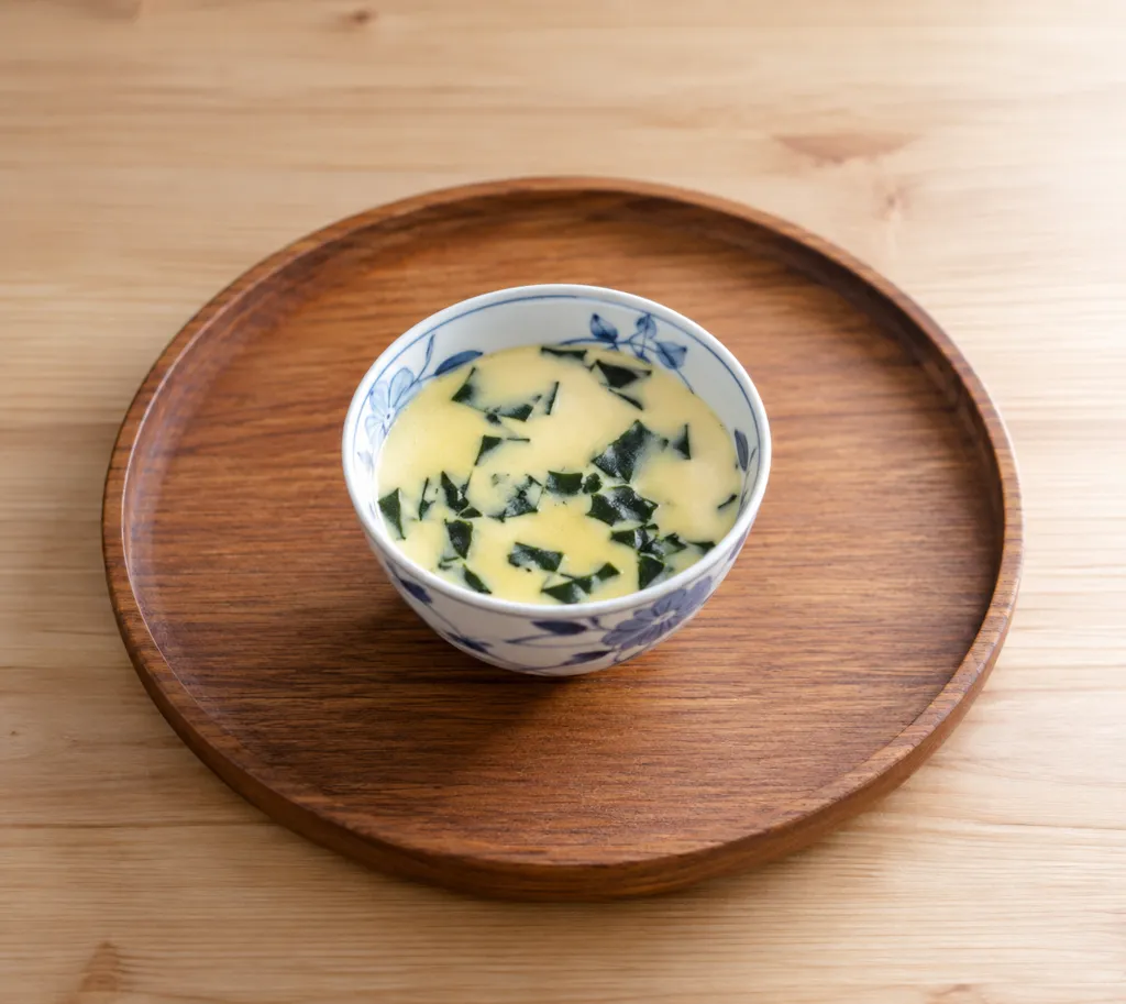わかめの冷やし茶碗蒸しの完成イメージ