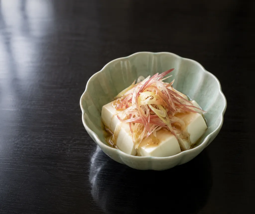 豆腐とみょうがの中華だれの完成イメージ