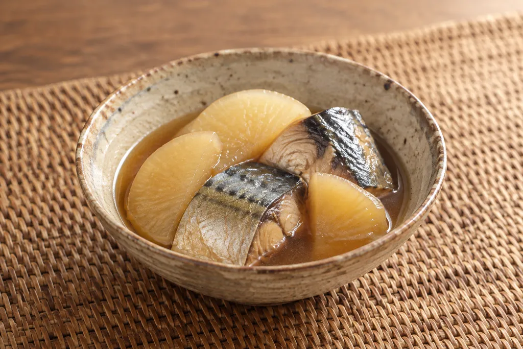 大根とさばの含め煮の完成イメージ