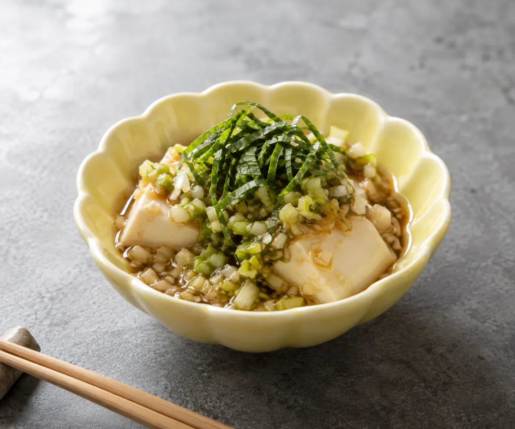 豆腐とねぎの中華だれがけの完成イメージ