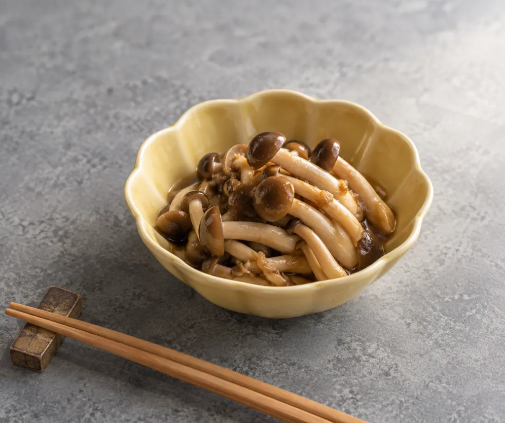 しめじの中華だれがけの完成イメージ