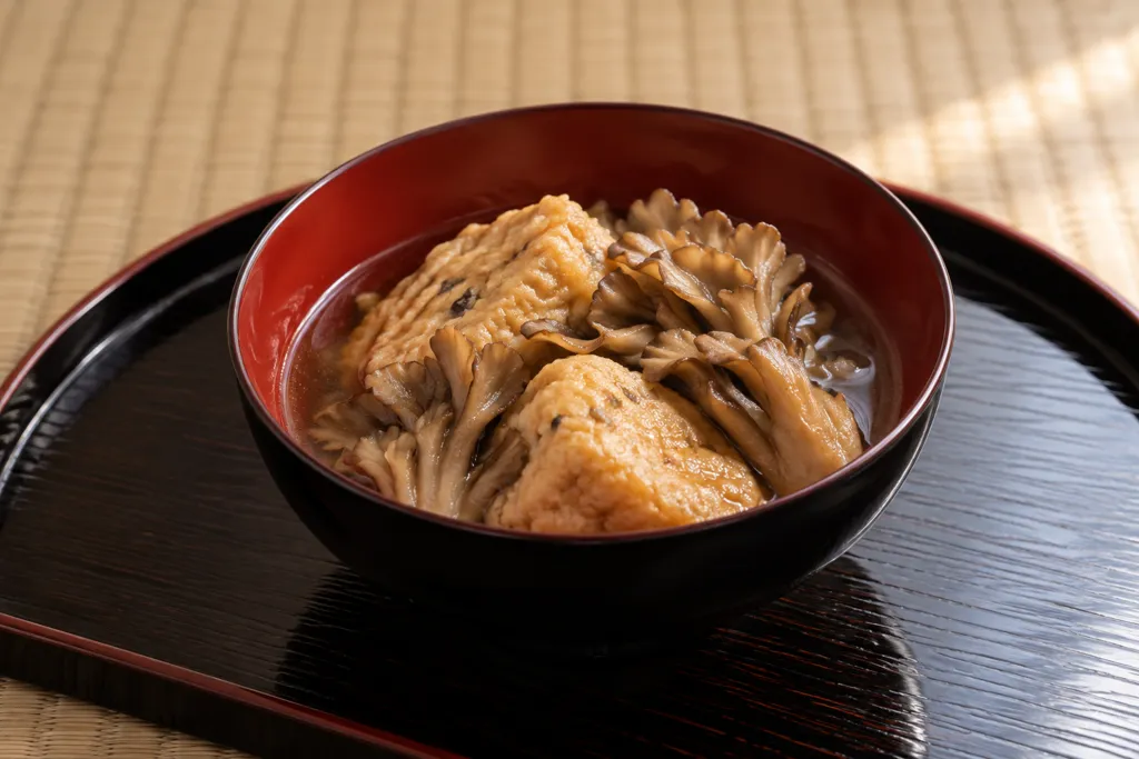 がんもどきとまいたけの煮物の完成イメージ