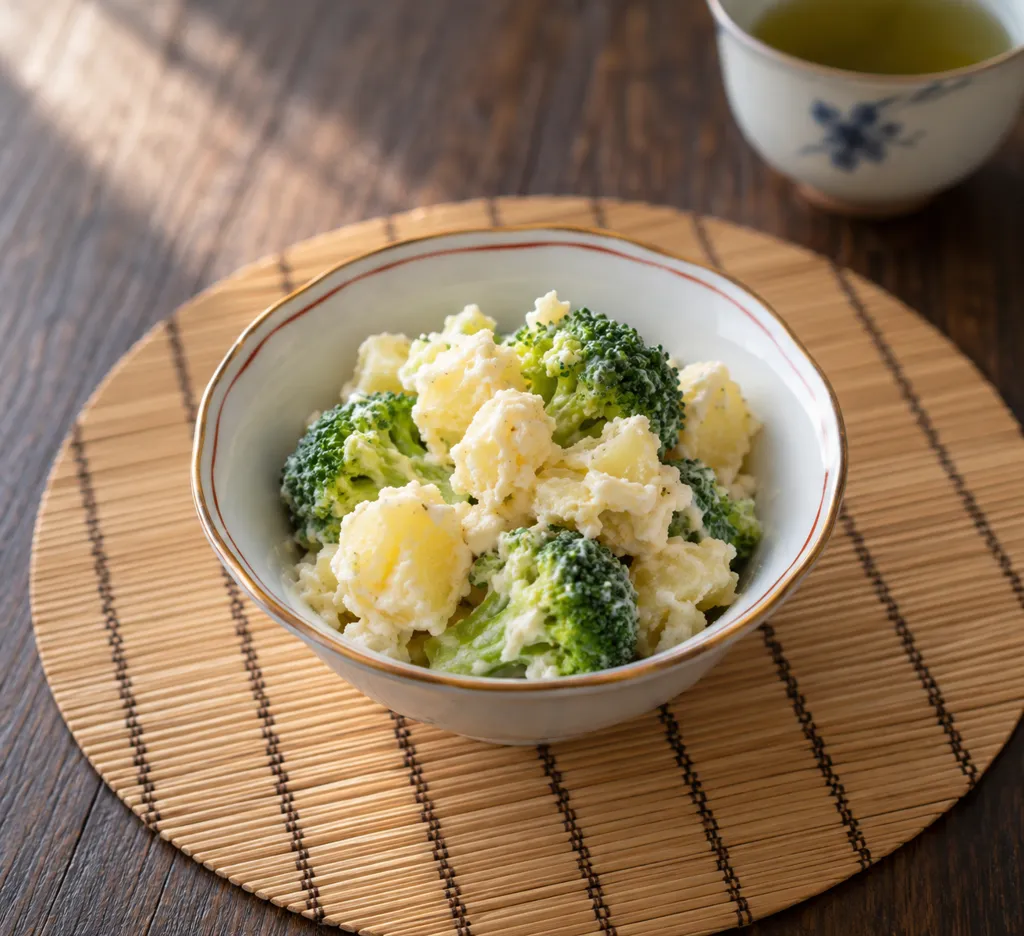 ブロッコリーの中華ポテトサラダの完成イメージ