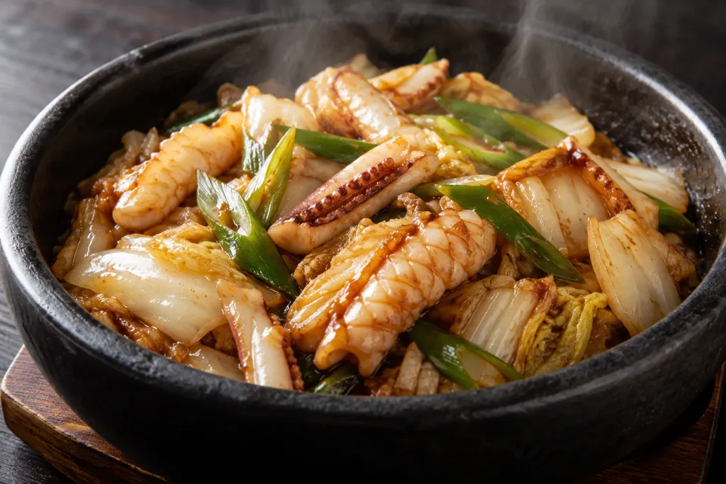 いかと白菜の甘辛炒めの完成イメージ