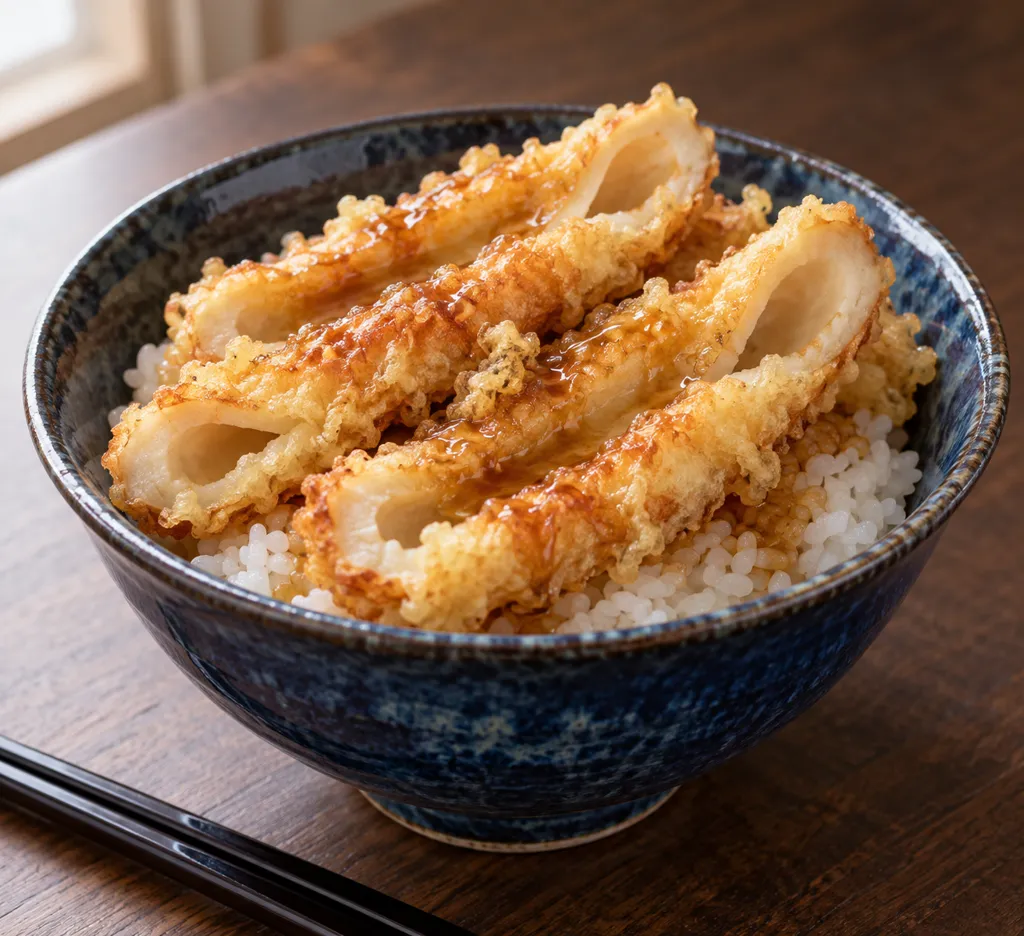 ちくわの天丼の完成イメージ