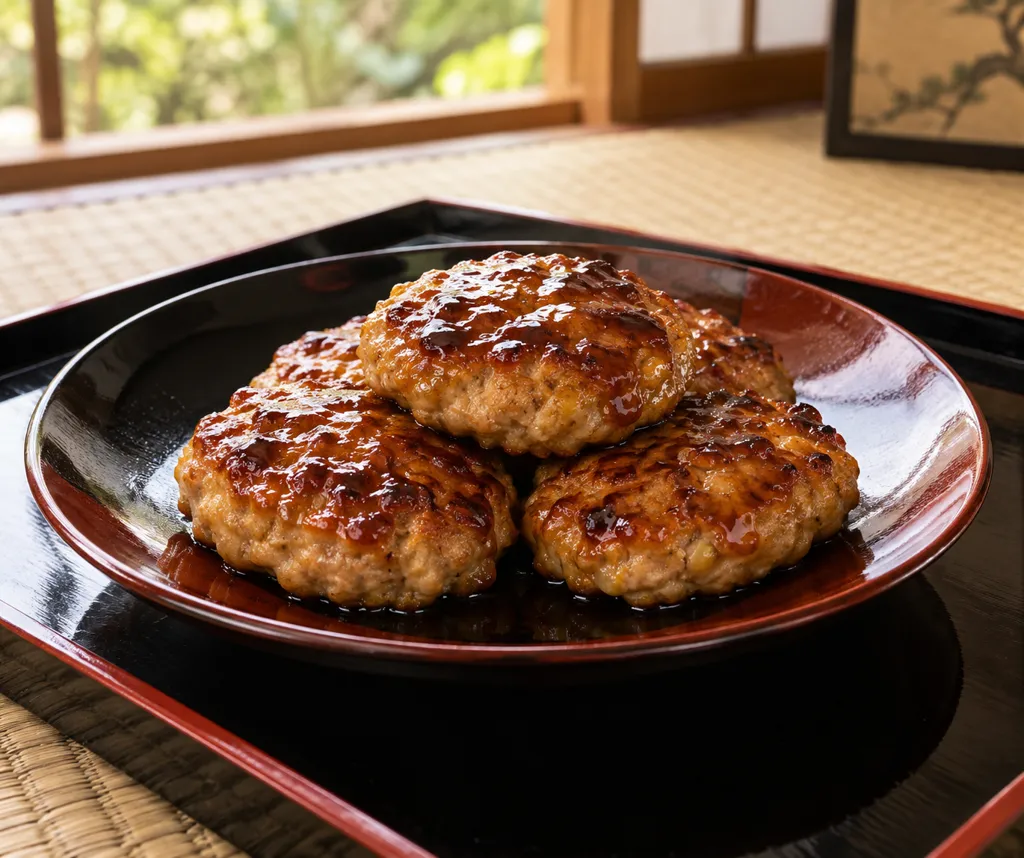 鶏つくねの甘辛焼きの完成イメージ