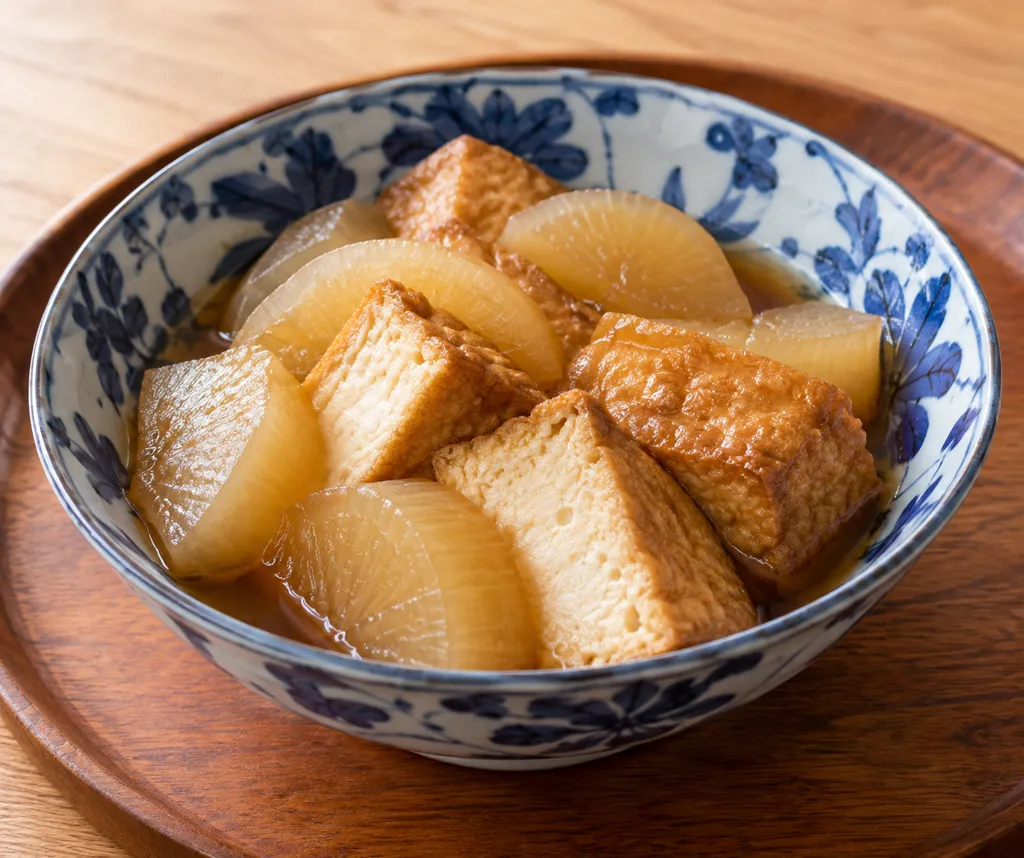 厚揚げと大根の煮つけの完成イメージ