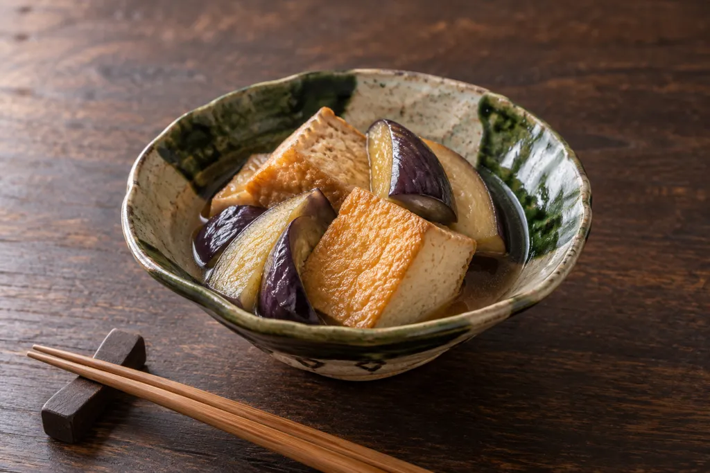 厚揚げとなすの煮物の完成イメージ