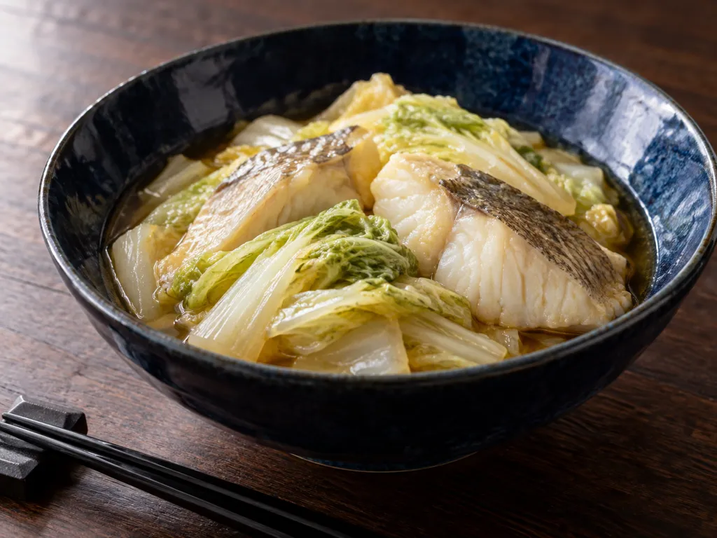 たらと白菜のやさしい煮つけの完成イメージ
