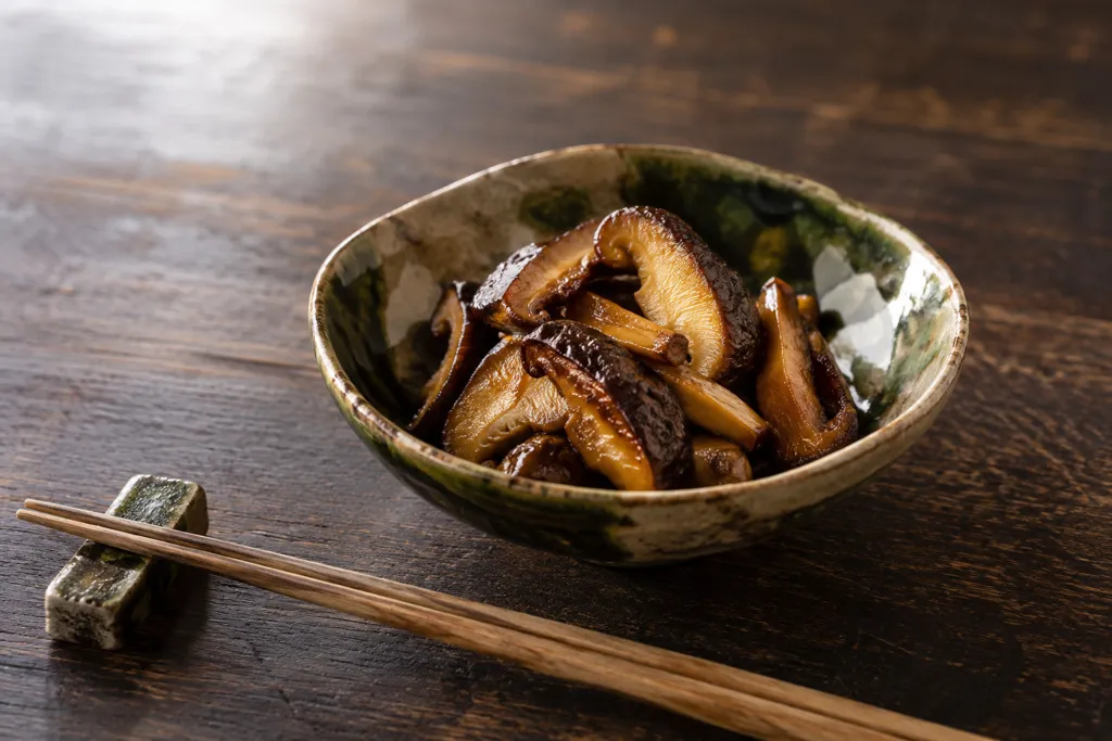 しいたけの甘辛焼きの完成イメージ