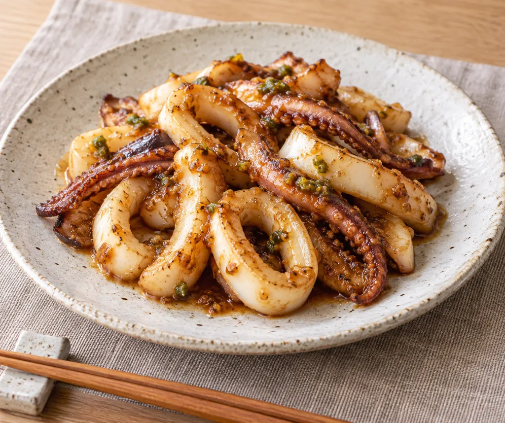 いかの柚子胡椒味噌焼きの完成イメージ