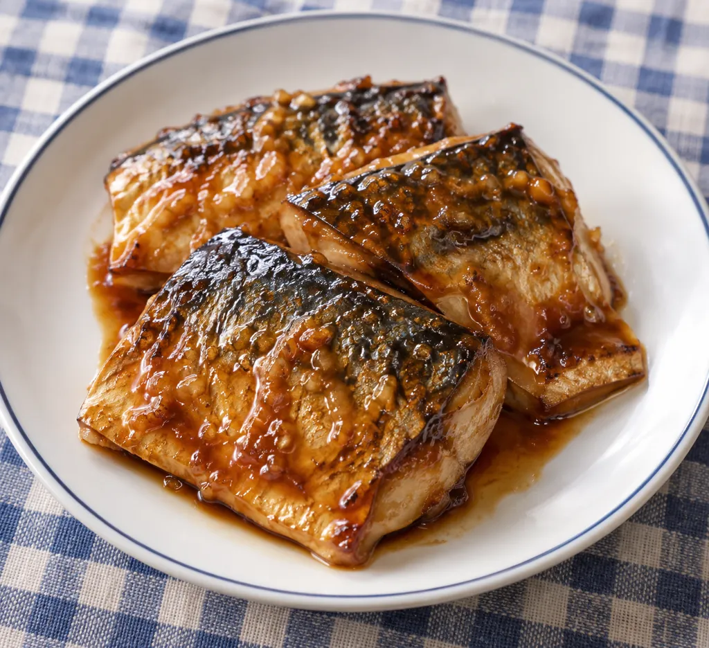 さばのしょうがマヨ照り焼きの完成イメージ