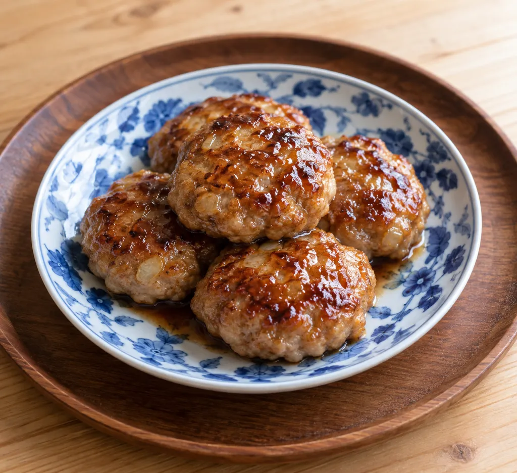 玉ねぎの豚つくね焼きの完成イメージ