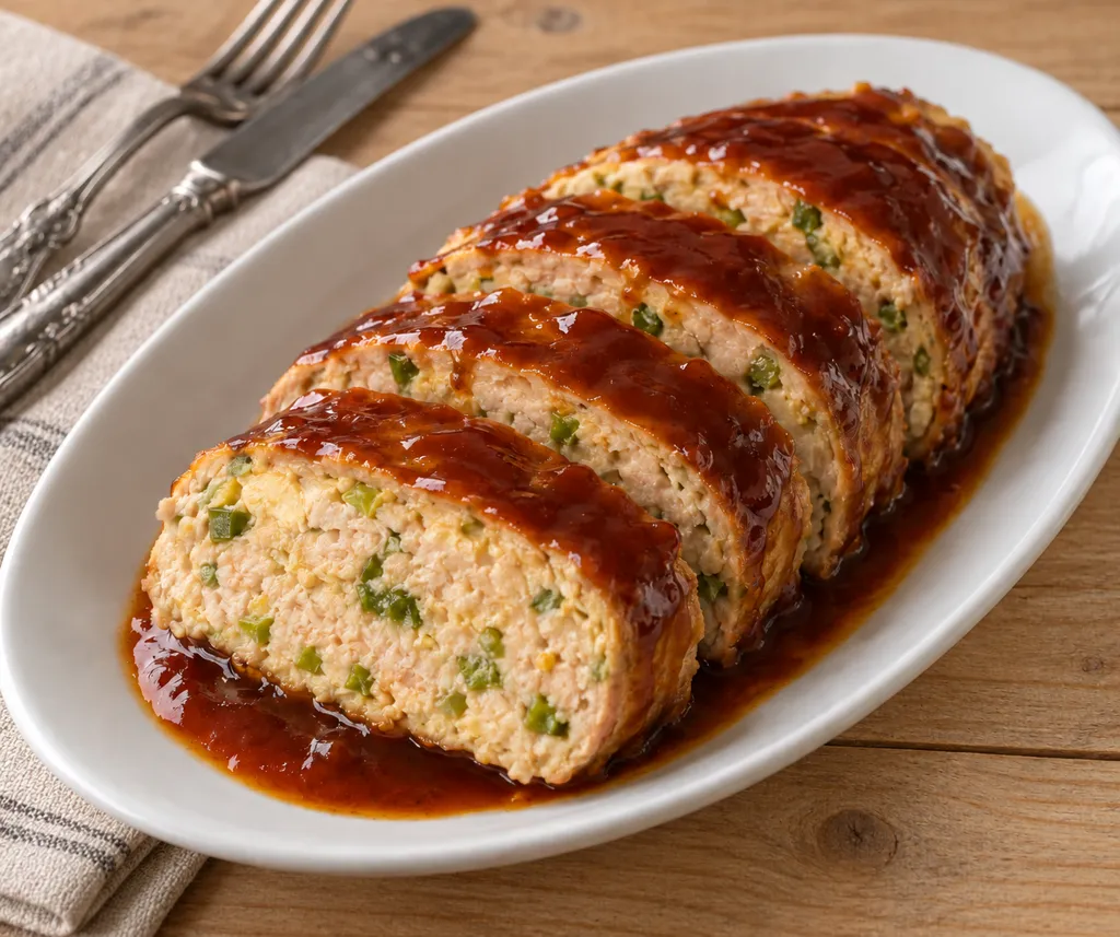合いびき肉とピーマンのミートローフの完成イメージ