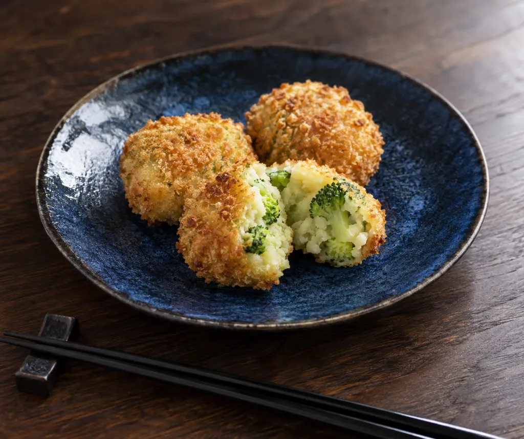 じゃがいもとブロッコリーの焼きコロッケの完成イメージ