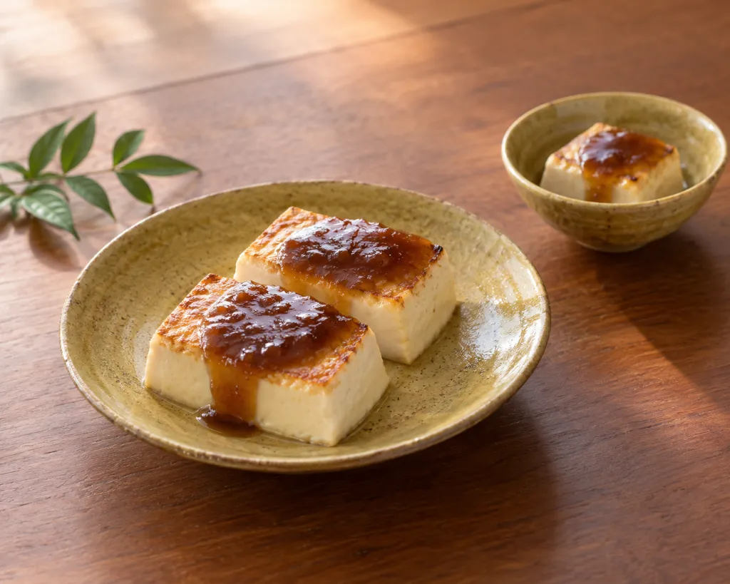 絹ごし豆腐の田楽の完成イメージ