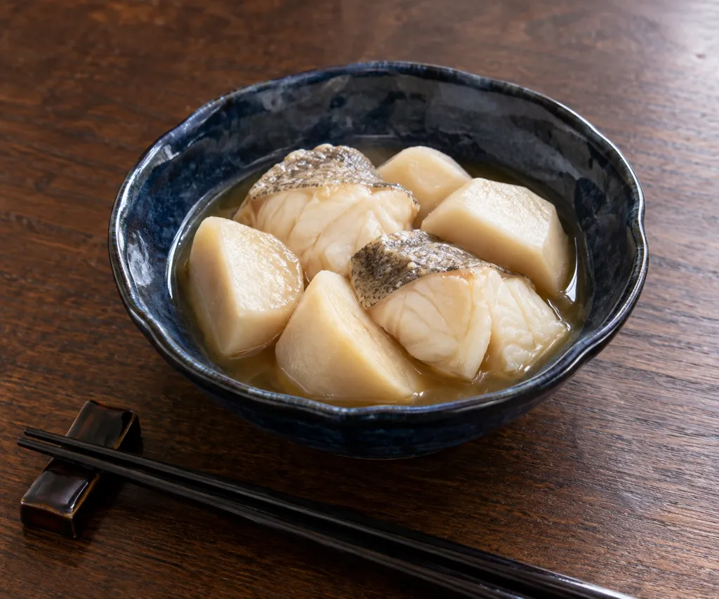 里芋とたらの煮物の完成イメージ
