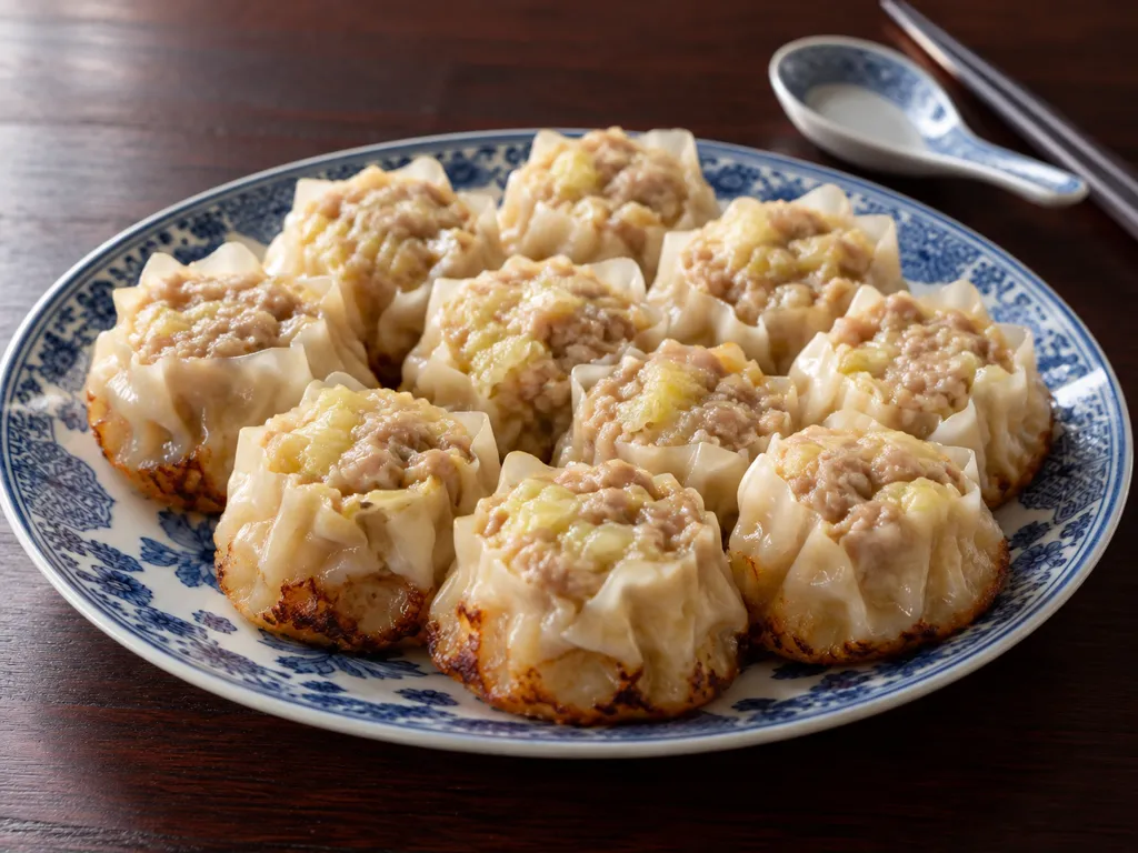 豚ひき肉と白菜の焼き焼売の完成イメージ