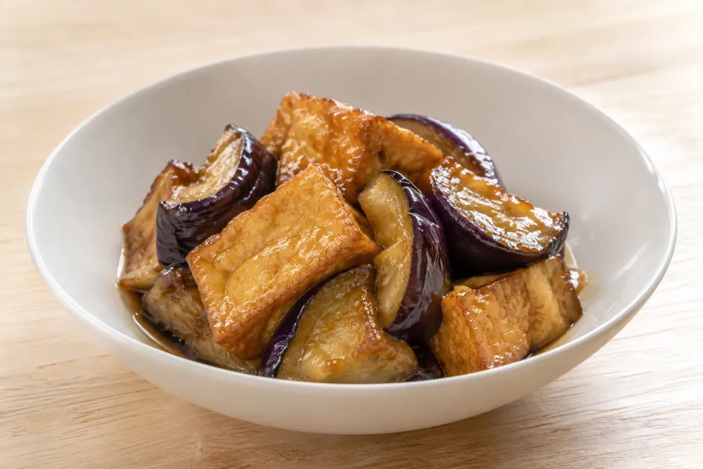 厚揚げとなすの中華焼きの完成イメージ