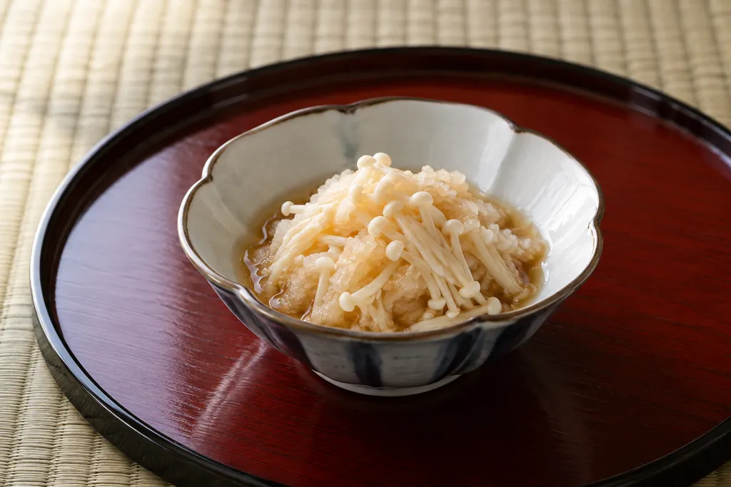 えのきと大根のおろしポン酢和えの完成イメージ