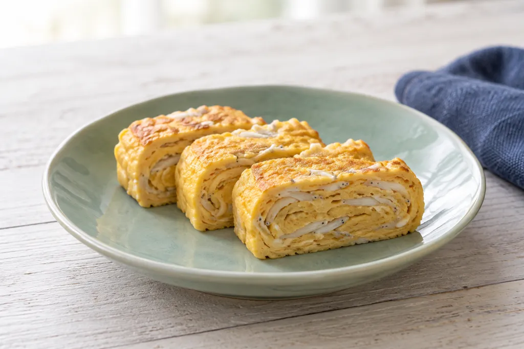 しらすの厚焼き卵の完成イメージ