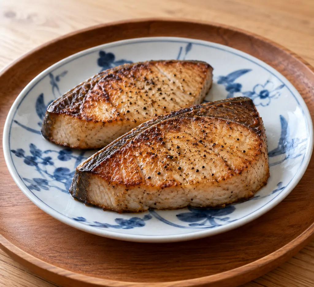 ぶりの塩こしょう焼きの完成イメージ