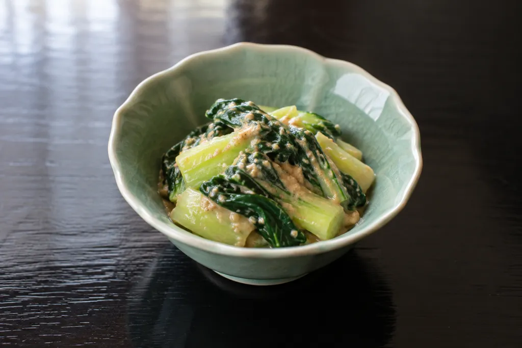 ほうれん草の中華湯引きの完成イメージ