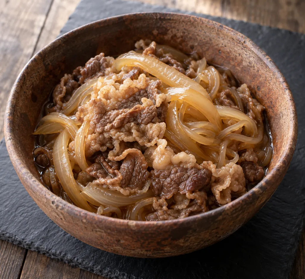 牛バラ肉としらたきのすき煮の完成イメージ