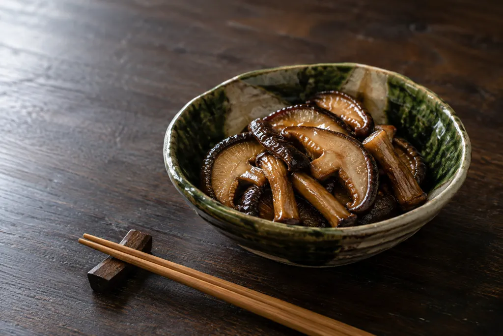 しいたけの照り醤油焼きの完成イメージ