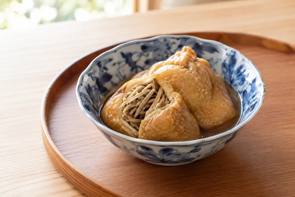油揚げとごぼうの袋煮の完成イメージ