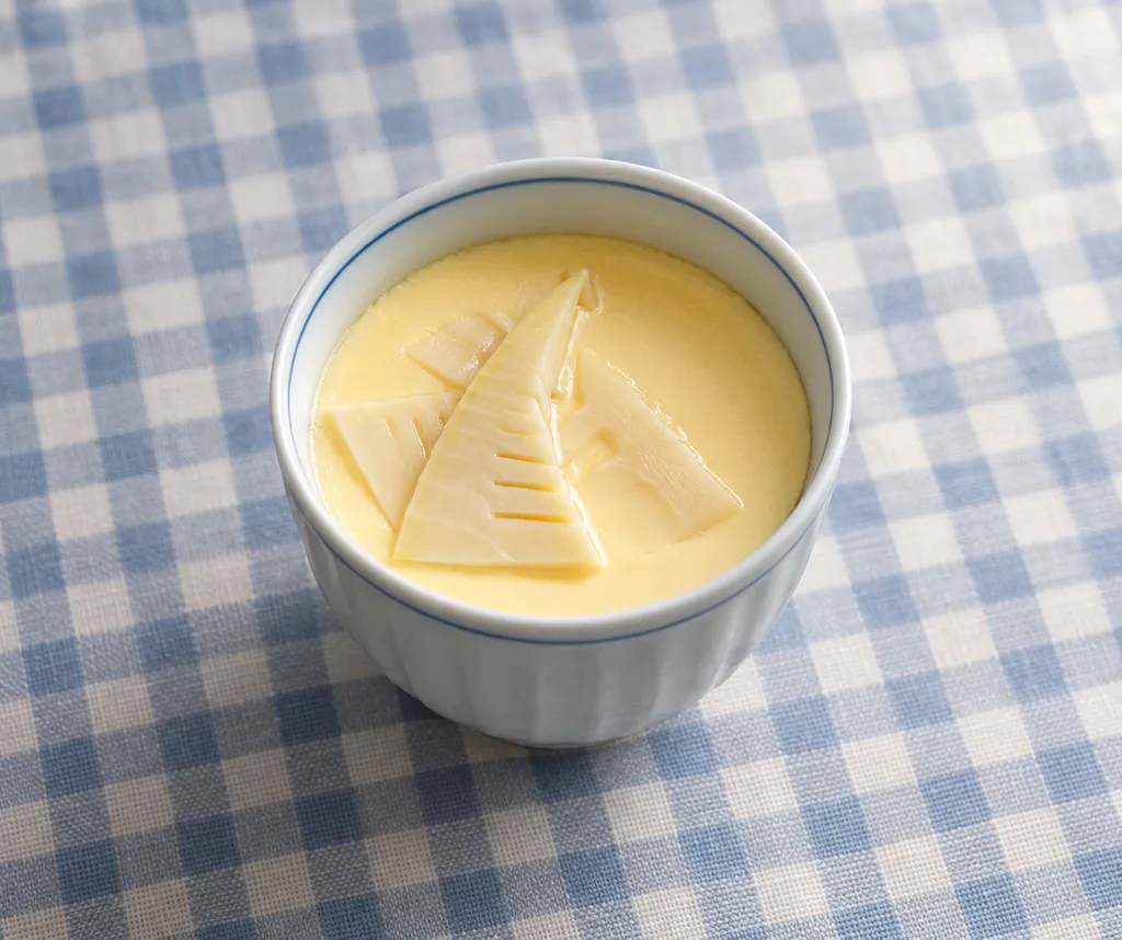 たけのこの冷やし茶碗蒸しの完成イメージ