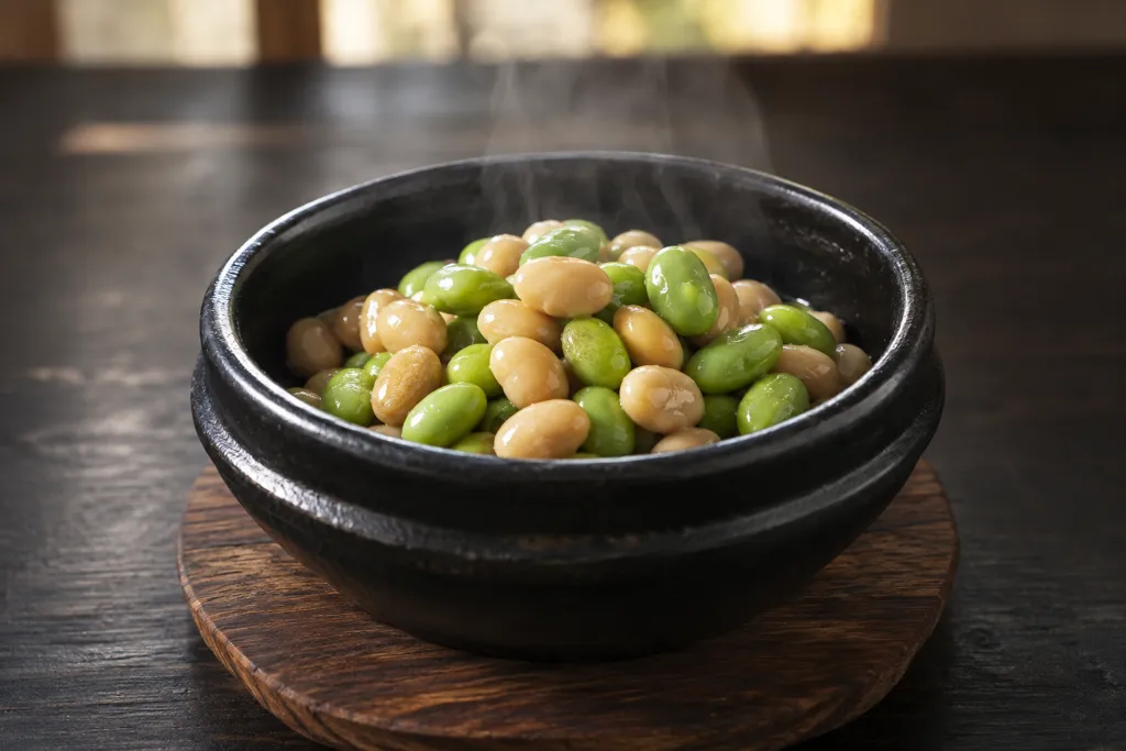 大豆と枝豆のエスニック豆サラダの完成イメージ