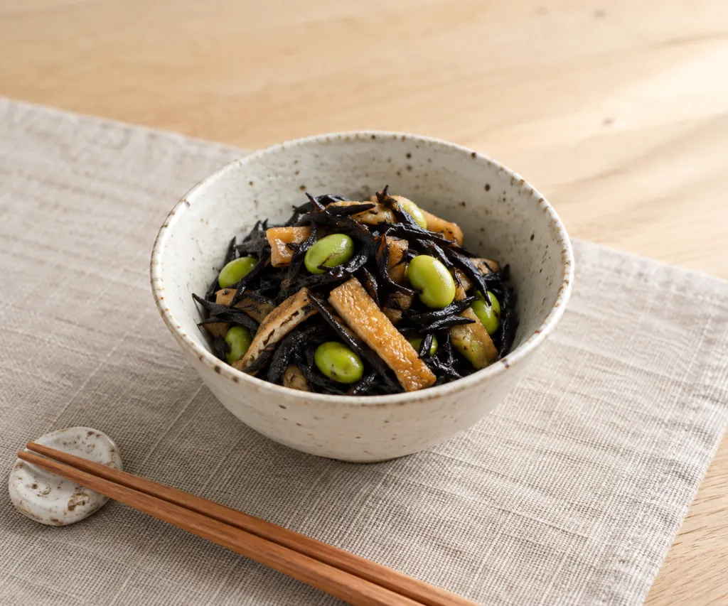 ひじきと枝豆の煮物の完成イメージ