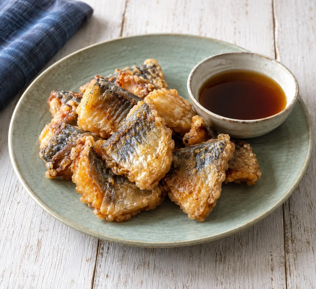 あじの甘酢醤油揚げ焼きの完成イメージ