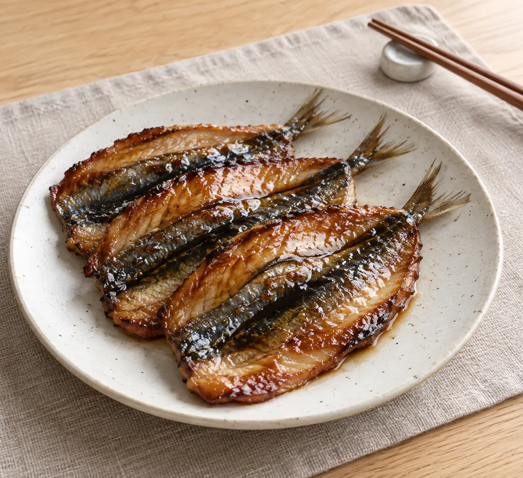 いわしのごま油香るかば焼きの完成イメージ