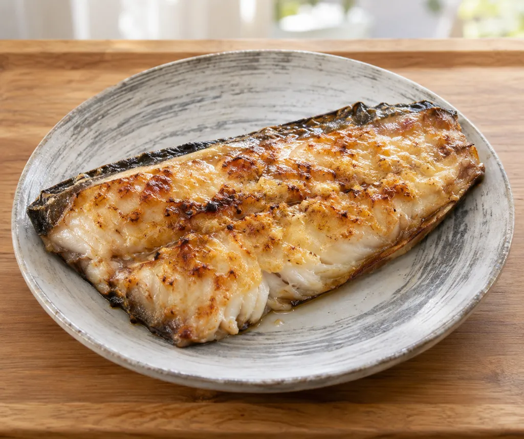 ほっけのにんにく醤油マヨ焼きの完成イメージ