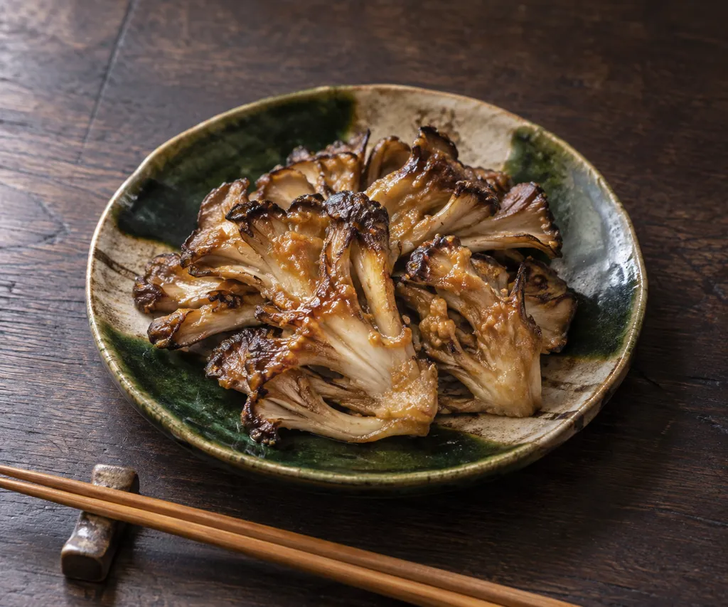 まいたけのしょうが味噌焼きの完成イメージ