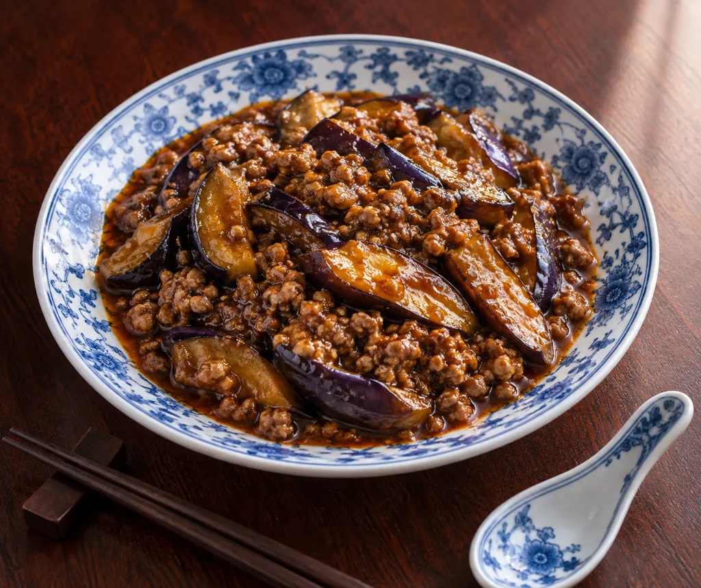 時短豚ひき肉となすの麻婆炒めの完成イメージ