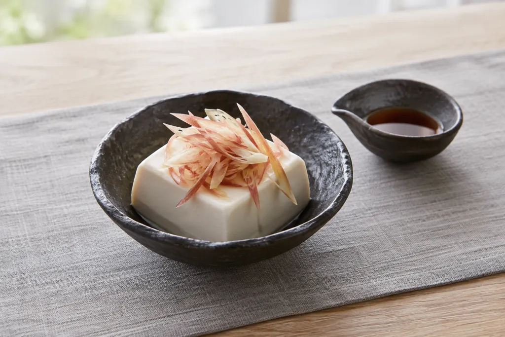 豆腐とみょうがの冷ややっこの完成イメージ